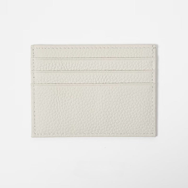Full-Grain Leather Ultra-Thin Compact Card Case (Multi-Card Slots)