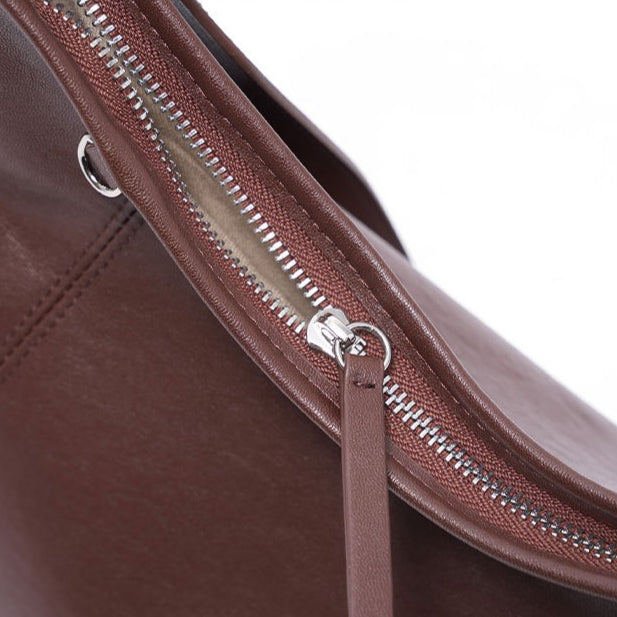 The Heritage Boston Genuine Leather Bag - Classic Top-Handle Bowling Tote