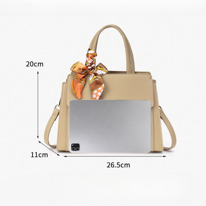 EMILIA - CROC-EMBOSSED SATCHEL BAG