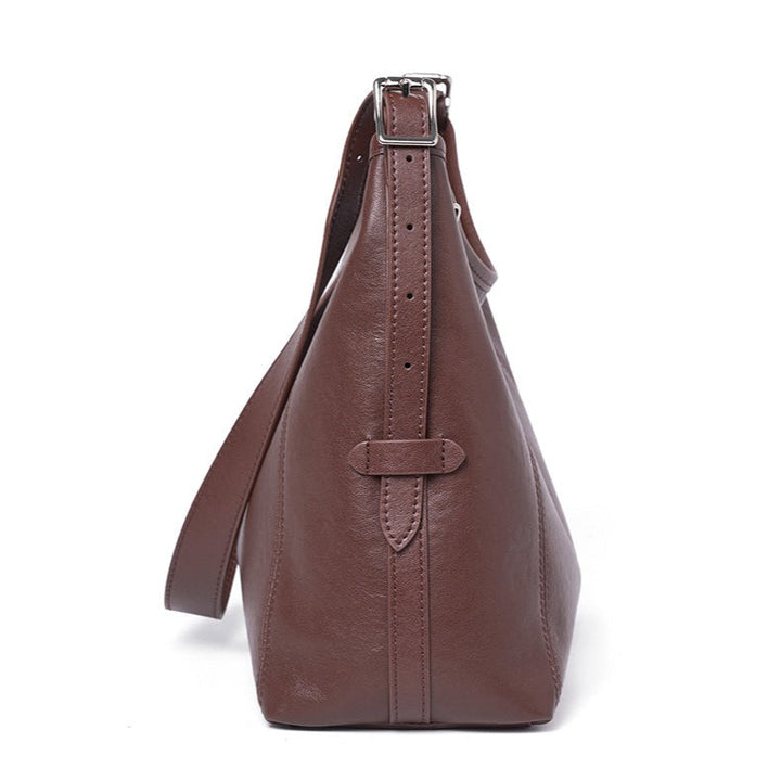 The Heritage Boston Genuine Leather Bag - Classic Top-Handle Bowling Tote