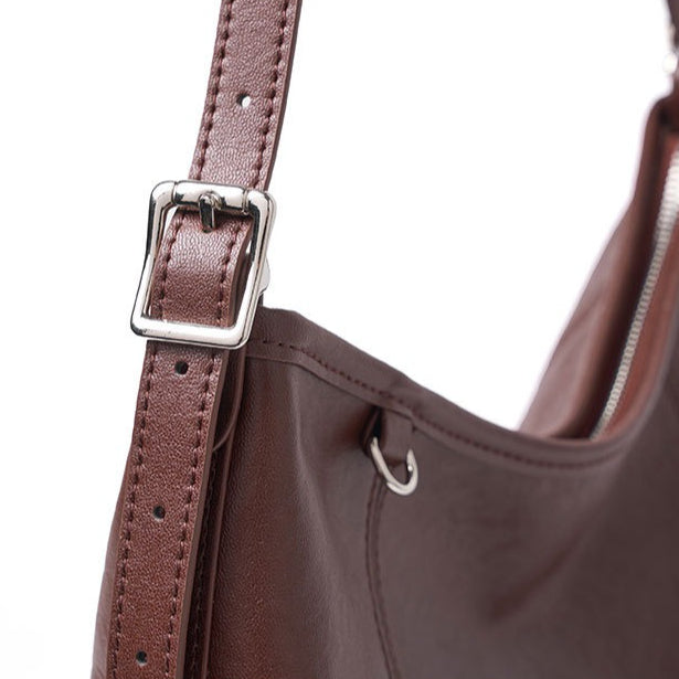 The Heritage Boston Genuine Leather Bag - Classic Top-Handle Bowling Tote