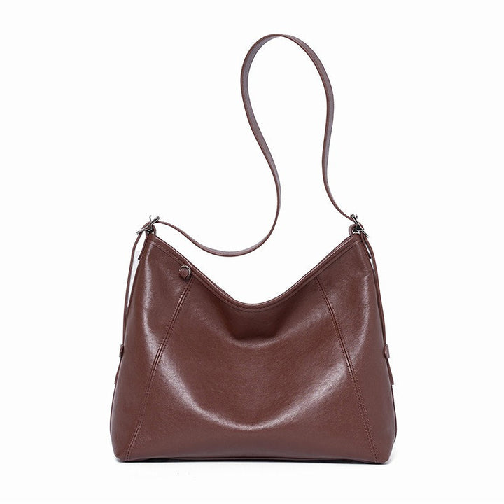 The Heritage Boston Genuine Leather Bag - Classic Top-Handle Bowling Tote