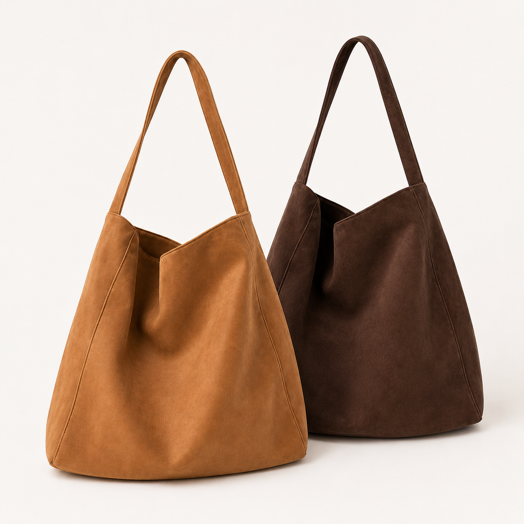 LORENZA - OVERSIZED SUEDE HOBO BAG