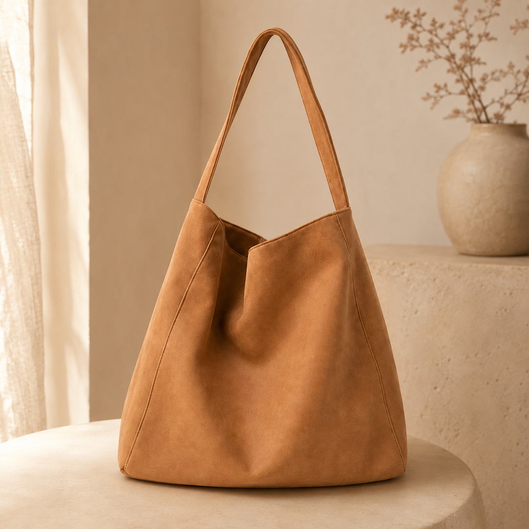 LORENZA - OVERSIZED SUEDE HOBO BAG
