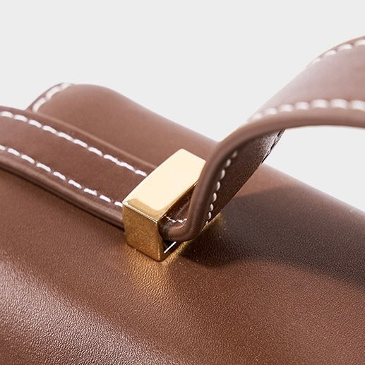 Women's Genuine Leather Crossbody Bucket Bag