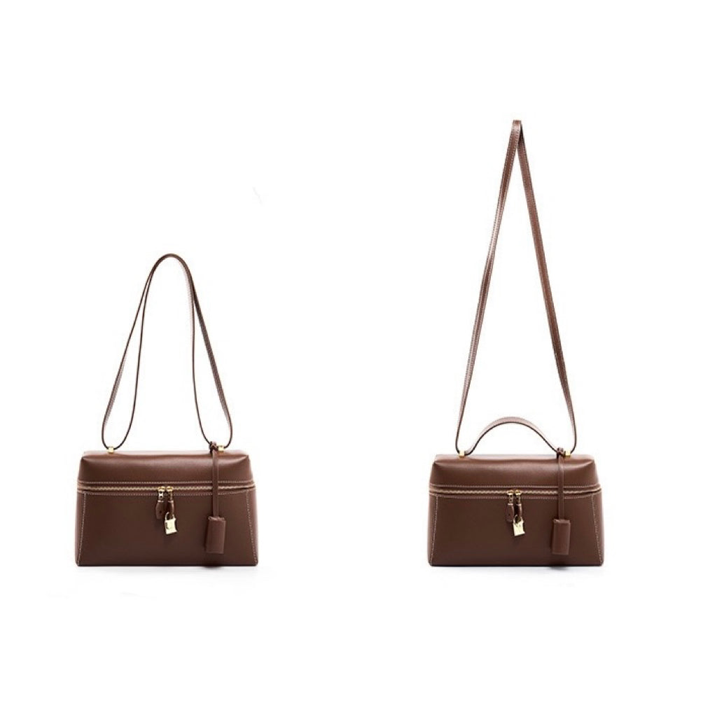 Women's Genuine Leather Crossbody Bucket Bag