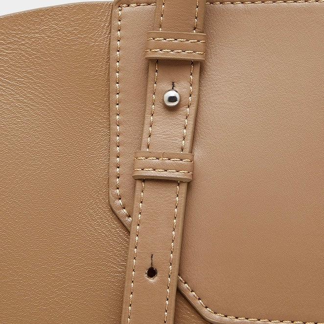 Women's Minimalist Genuine Leather Tote Bag