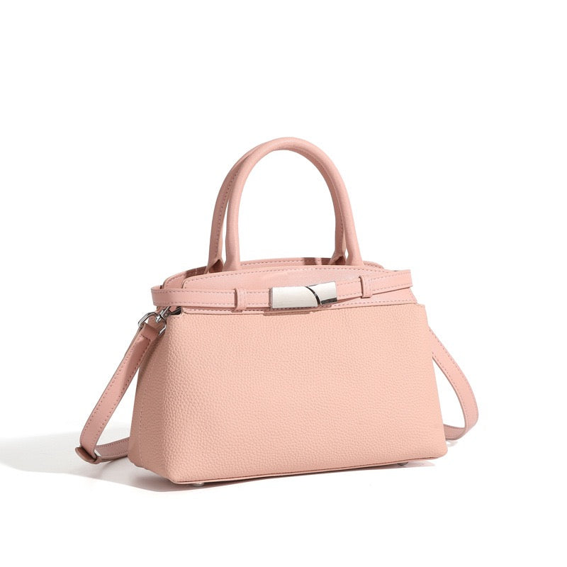 Women's Genuine Leather Crossbody Square Clutch Bag