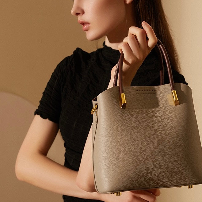 Elegant Women's Genuine Leather Ladies Crossbody Handbag