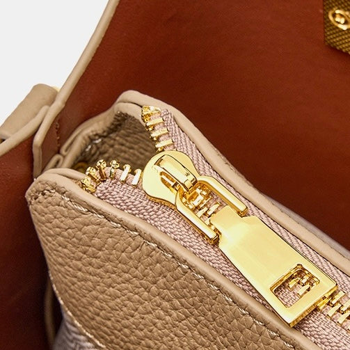 Elegant Women's Genuine Leather Ladies Crossbody Handbag