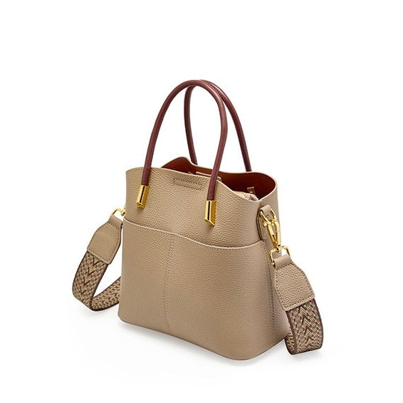 Elegant Women's Genuine Leather Ladies Crossbody Handbag