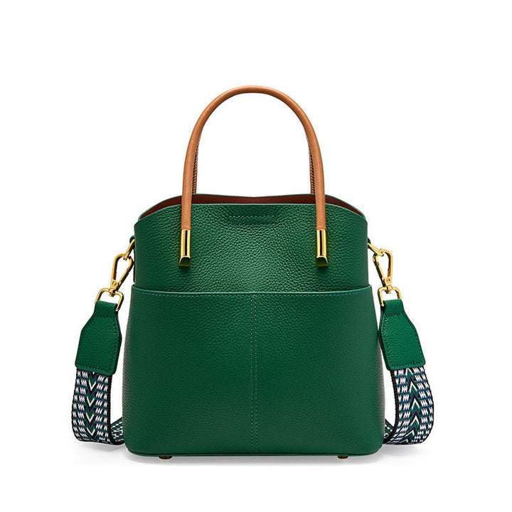 Elegant Women's Genuine Leather Ladies Crossbody Handbag
