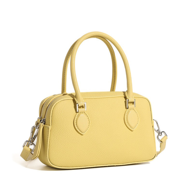 Women's Genuine Leather Premium Sense Handheld Boston Bag