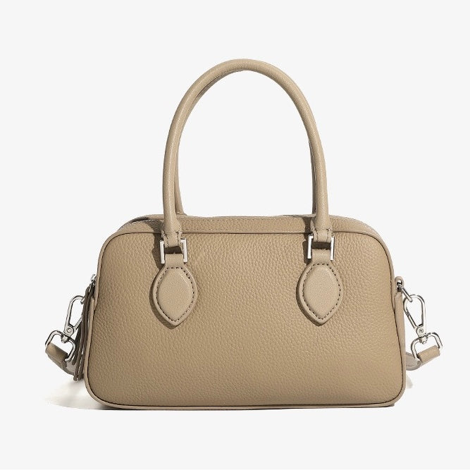 Women's Genuine Leather Premium Sense Handheld Boston Bag
