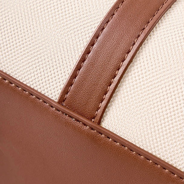 Women's Genuine Leather Dune & Saddle Tote Bag