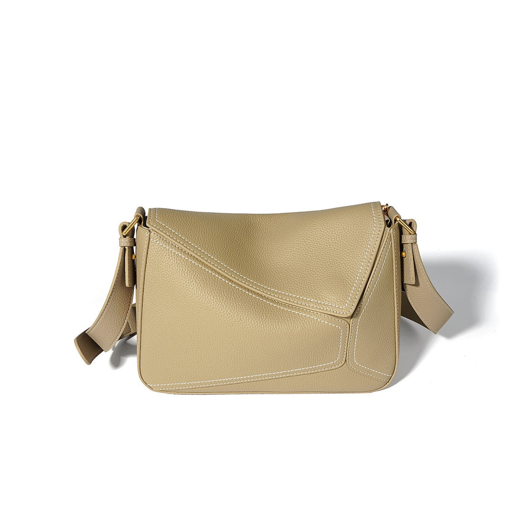 Women’s Genuine Leather Geometric Shoulder Crossbody Bag