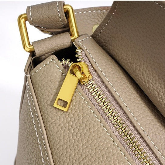 Women’s Genuine Leather Geometric Shoulder Crossbody Bag