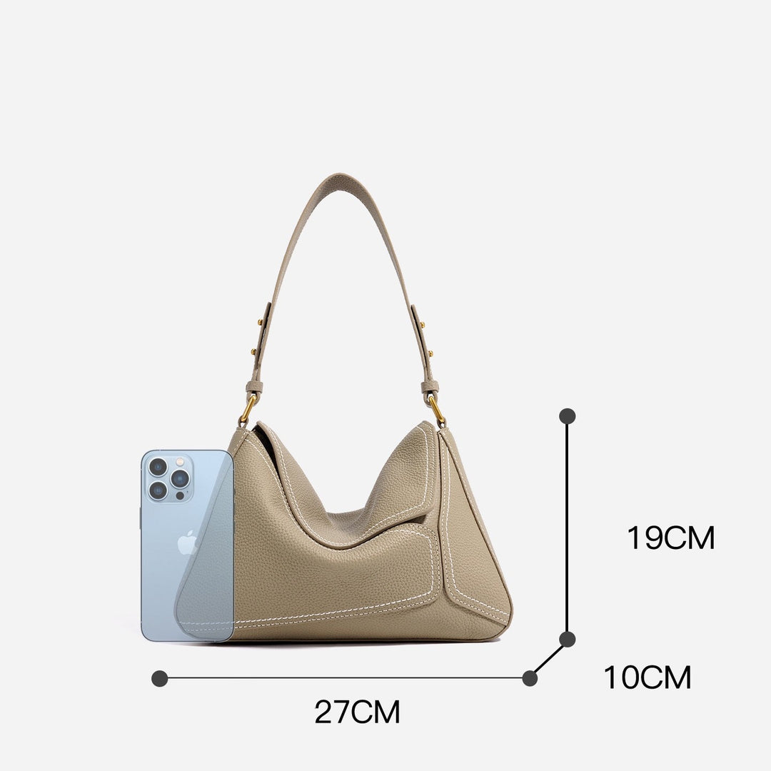 Women’s Genuine Leather Geometric Shoulder Crossbody Bag