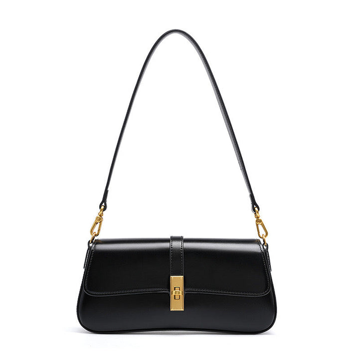 Women’s Genuine Leather Vintage Crossbody Shoulder Baguette Bag
