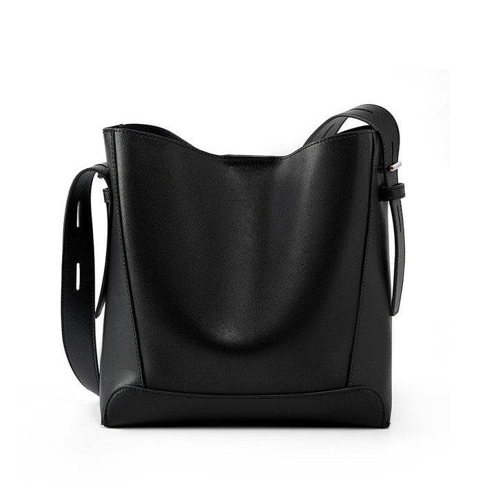 Women’s Genuine Leather Crossbody & Shoulder Oversized Bucket Bag