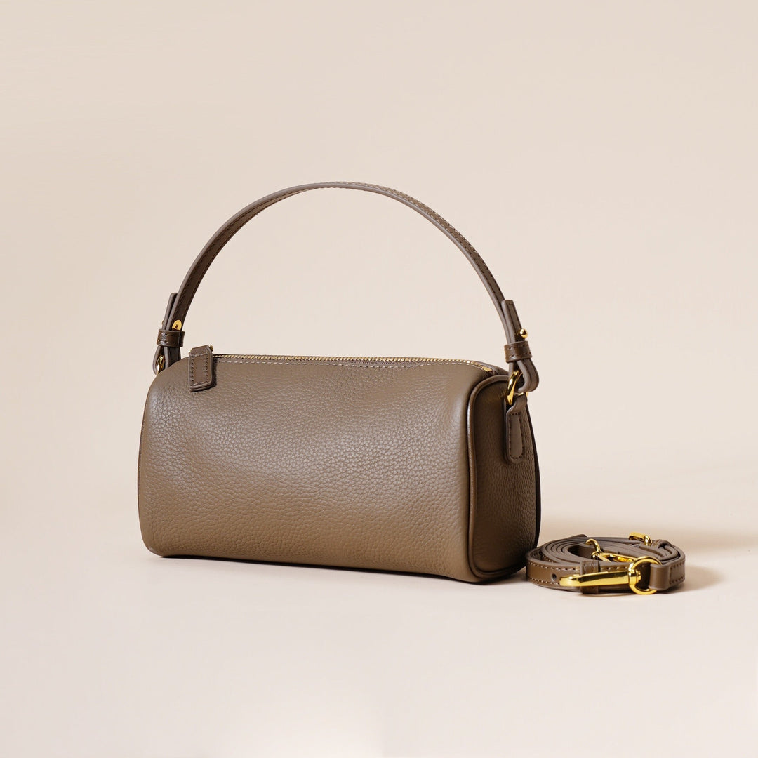 Women’s Genuine Leather Minimalist Quilted Crossbody Clutch Bag