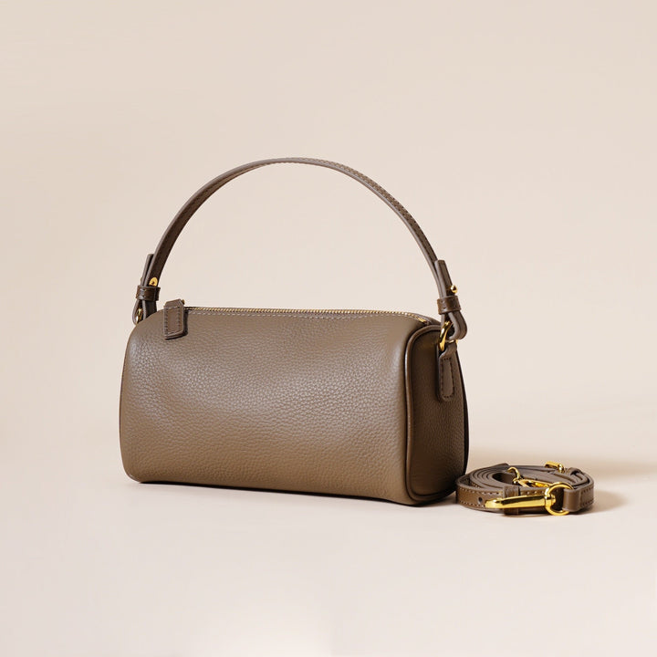 Women’s Genuine Leather Minimalist Quilted Crossbody Clutch Bag