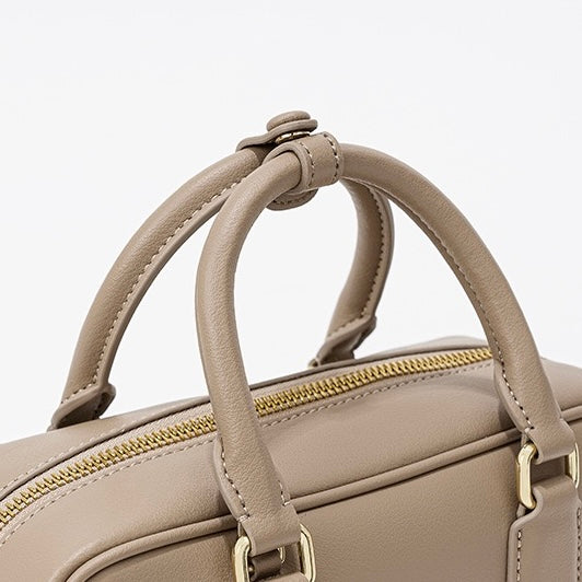 Vintage Boston Bowling Women's Genuine Leather Single-Shoulder Crossbody Handbag