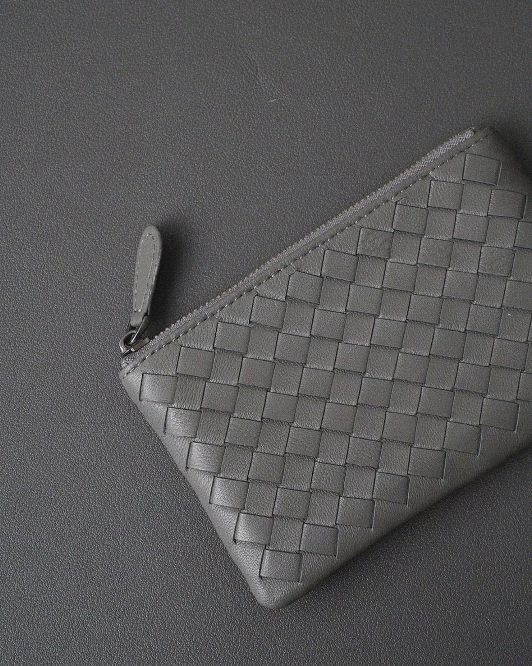 Handwoven Lambskin Key Fob & Card Wallet