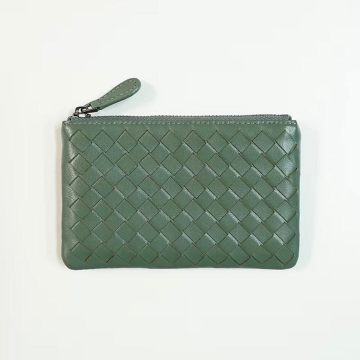 Handwoven Lambskin Key Fob & Card Wallet