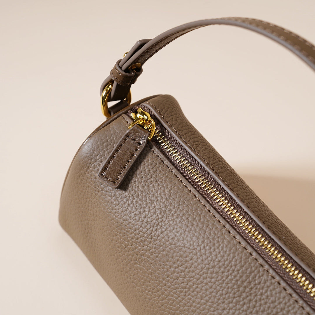 Women’s Genuine Leather Minimalist Quilted Crossbody Clutch Bag