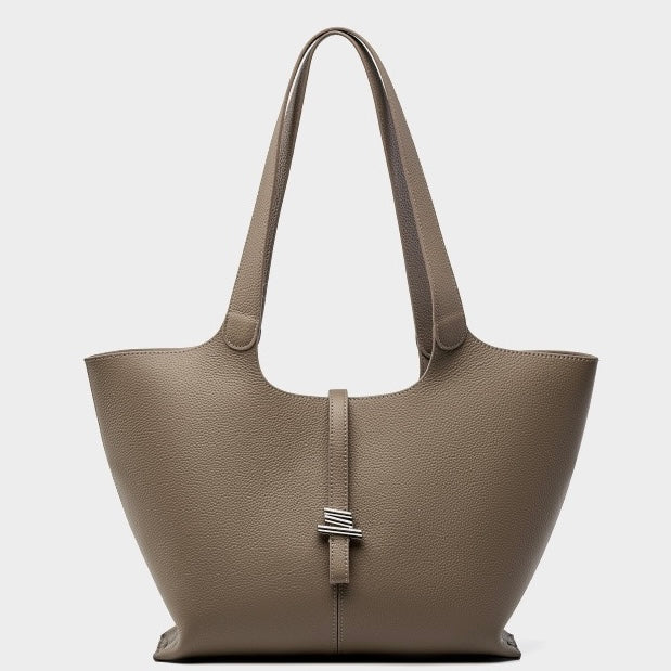 2025 New Women’s Genuine Leather Large Capacity Commuter Tote Bag