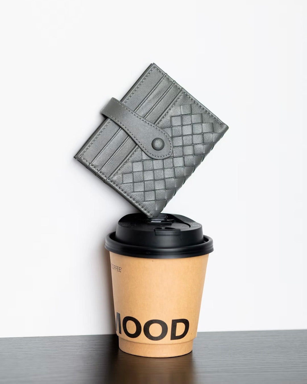Woven Lamb Leather Multi-Card Wallet – Minimalist & Luxe