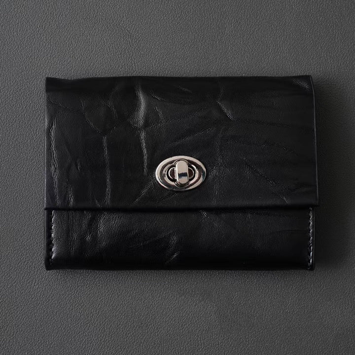 Crackle Leather Multi-Wallet – Premium Top-Grain Organizer