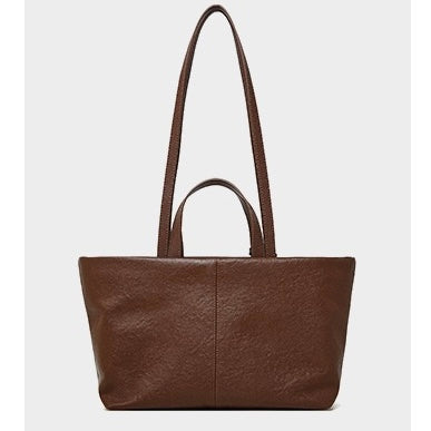Women's Genuine Leather Vintage Soft Large-Capacity Crossbody Tote Bag
