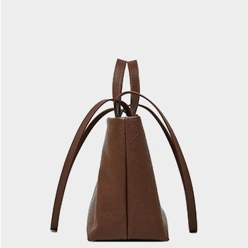 Women's Genuine Leather Vintage Soft Large-Capacity Crossbody Tote Bag