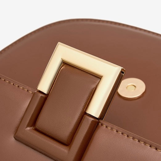 Women’s Genuine Leather Chic Saddle Crossbody Bag
