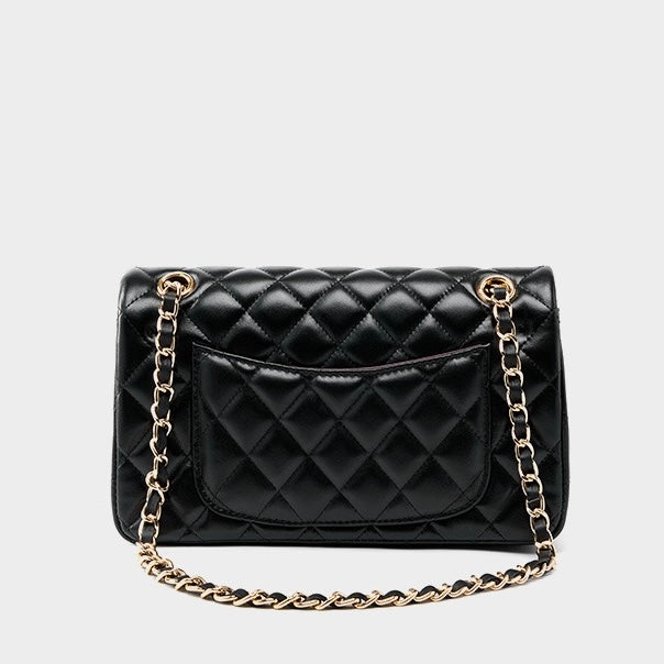 Inspired Quilted Women's Genuine Leather Shoulder Crossbody Bag