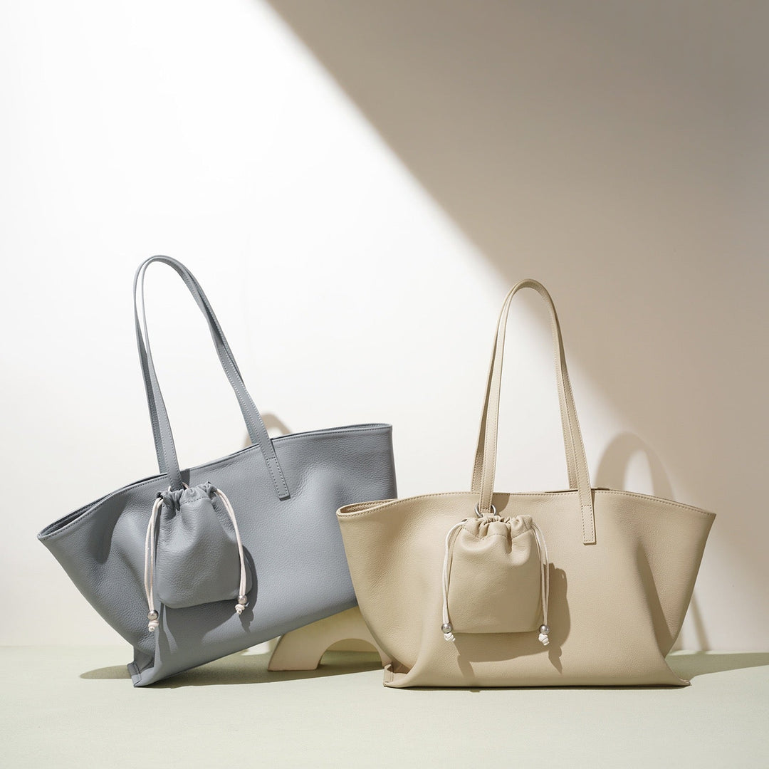 Versatile Women's Genuine Leather Parent Child Tote Bag
