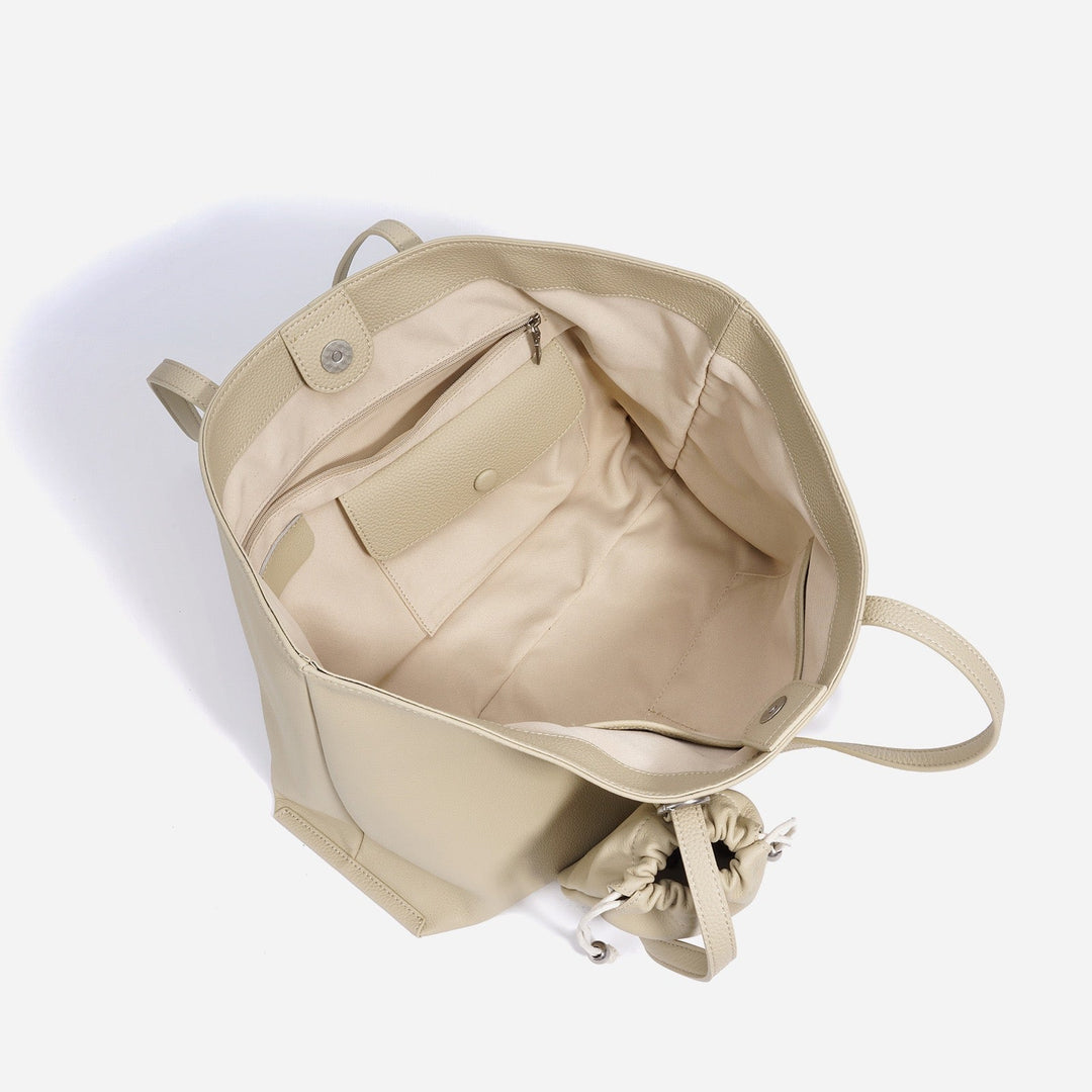 Versatile Women's Genuine Leather Parent Child Tote Bag