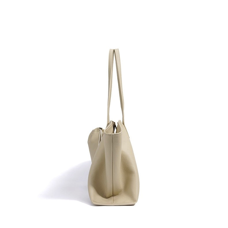 Versatile Women's Genuine Leather Parent Child Tote Bag
