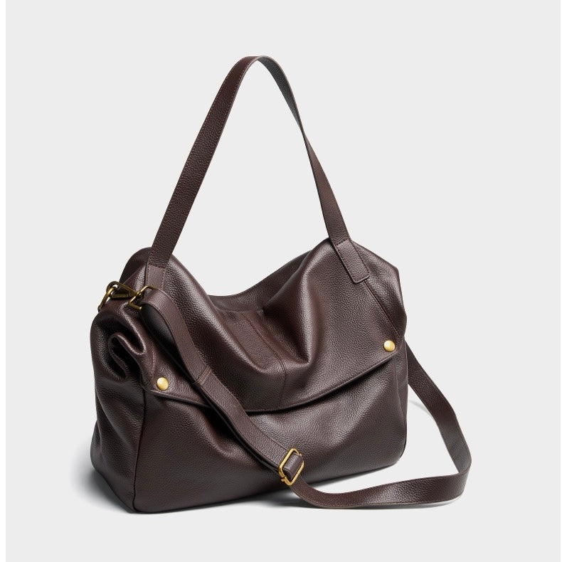 Women's Retro Genuine Leather Soft Minimalist Casual Tote Bag