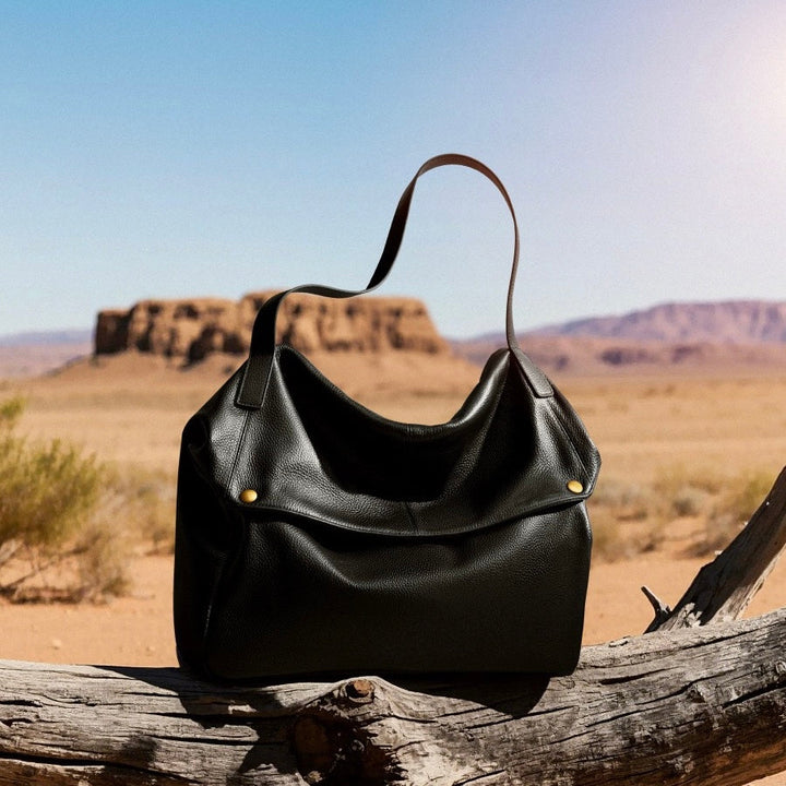 Women's Retro Genuine Leather Soft Minimalist Casual Tote Bag