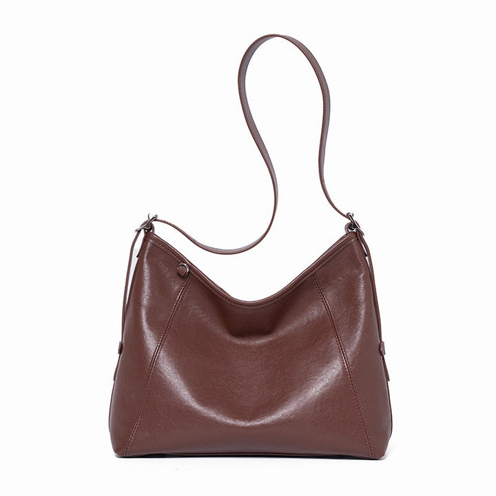 The Heritage Boston Genuine Leather Bag - Classic Top-Handle Bowling Tote