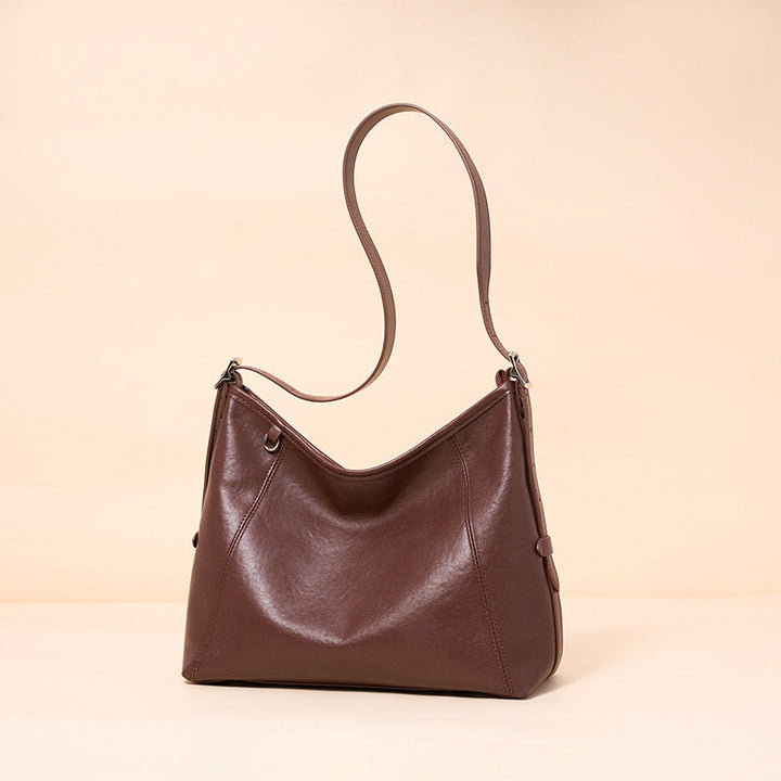 The Heritage Boston Genuine Leather Bag - Classic Top-Handle Bowling Tote