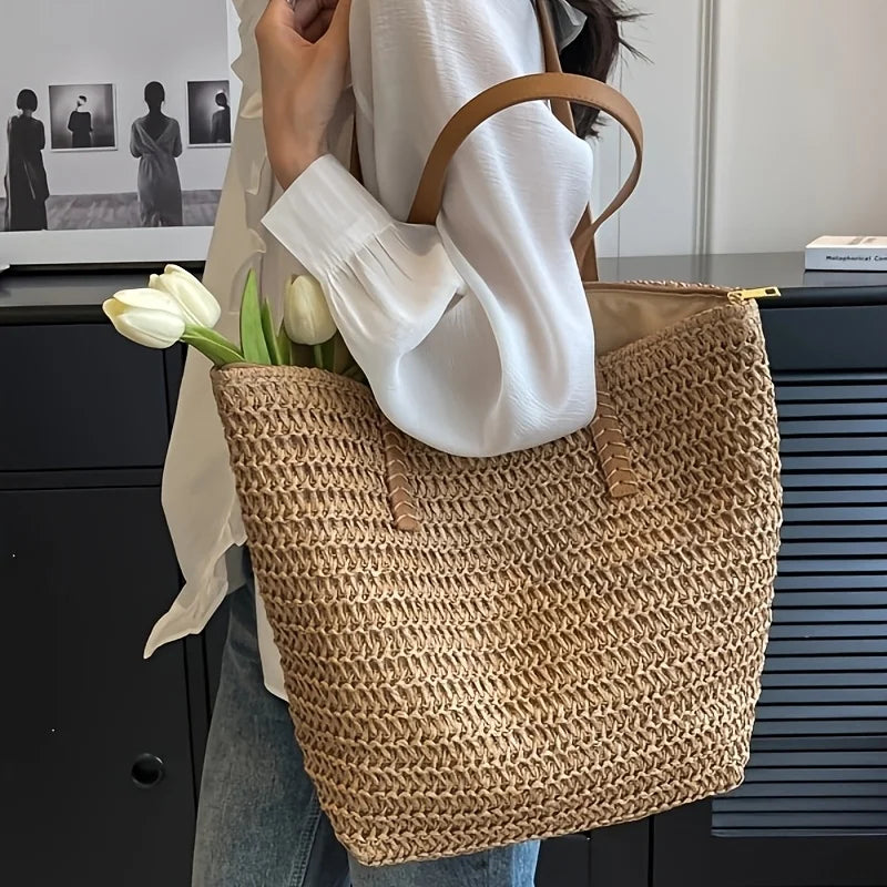 SIENNA - WOVEN TOTE BAG