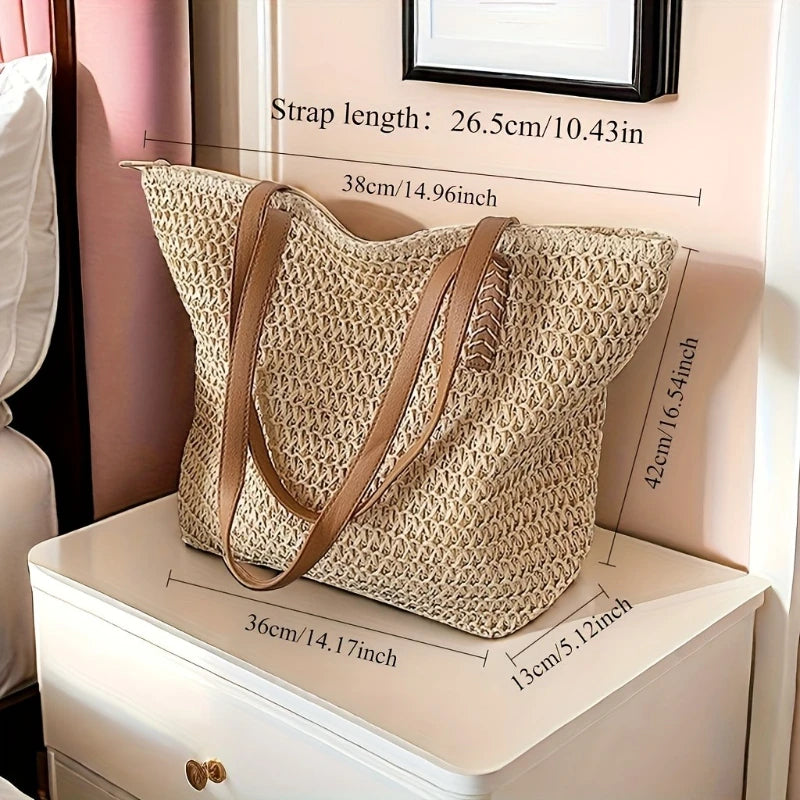 SIENNA - WOVEN TOTE BAG