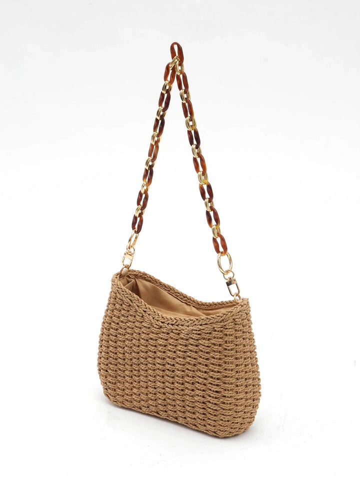 CAMILLA - RETRO STRAW SUMMER BAG
