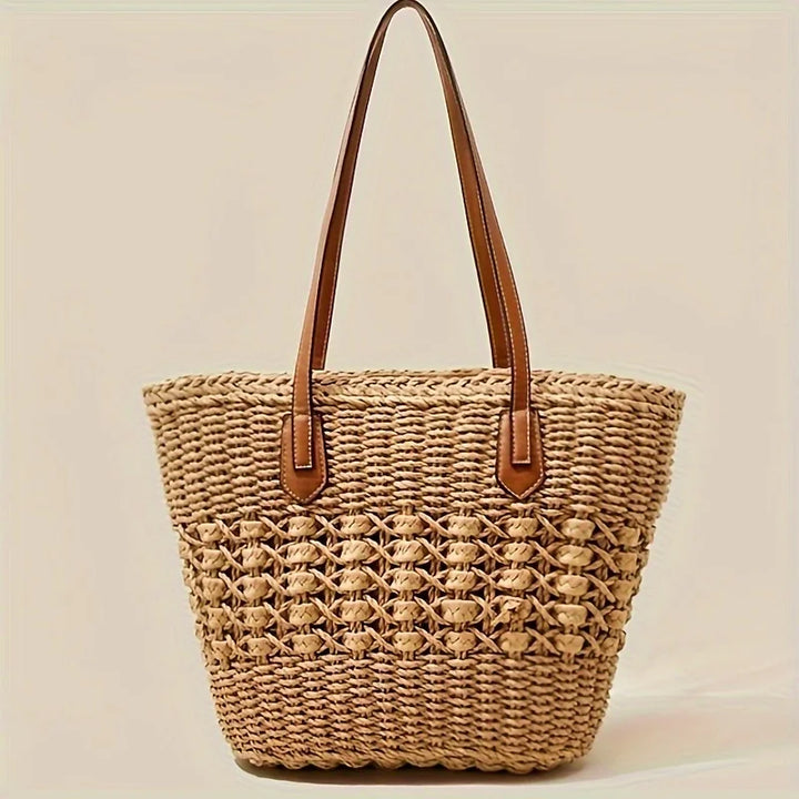 CAMILA - BOHO STRAW BEACH BAG