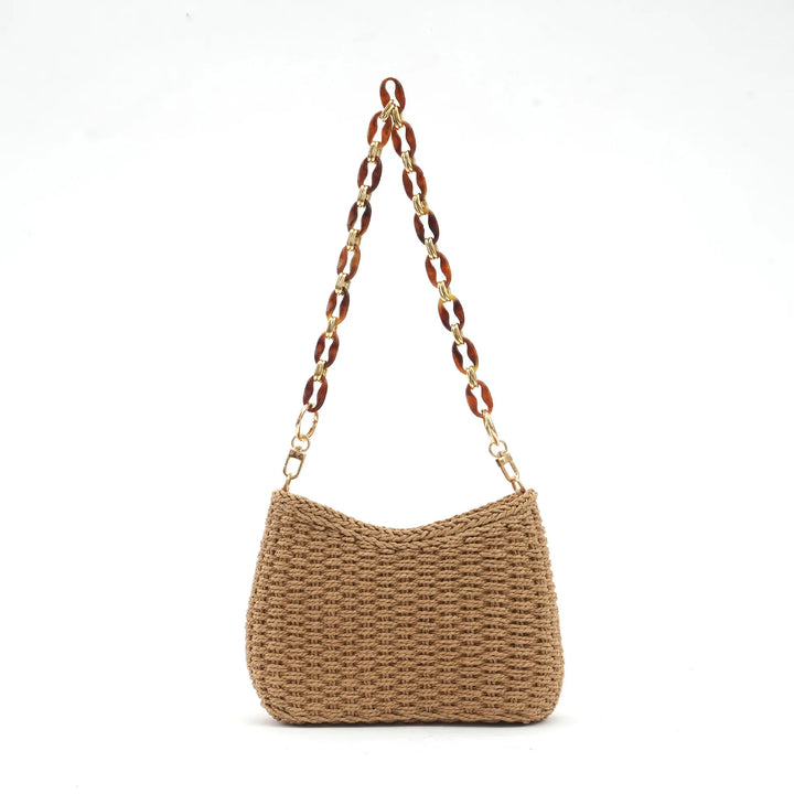 CAMILLA - RETRO STRAW SUMMER BAG