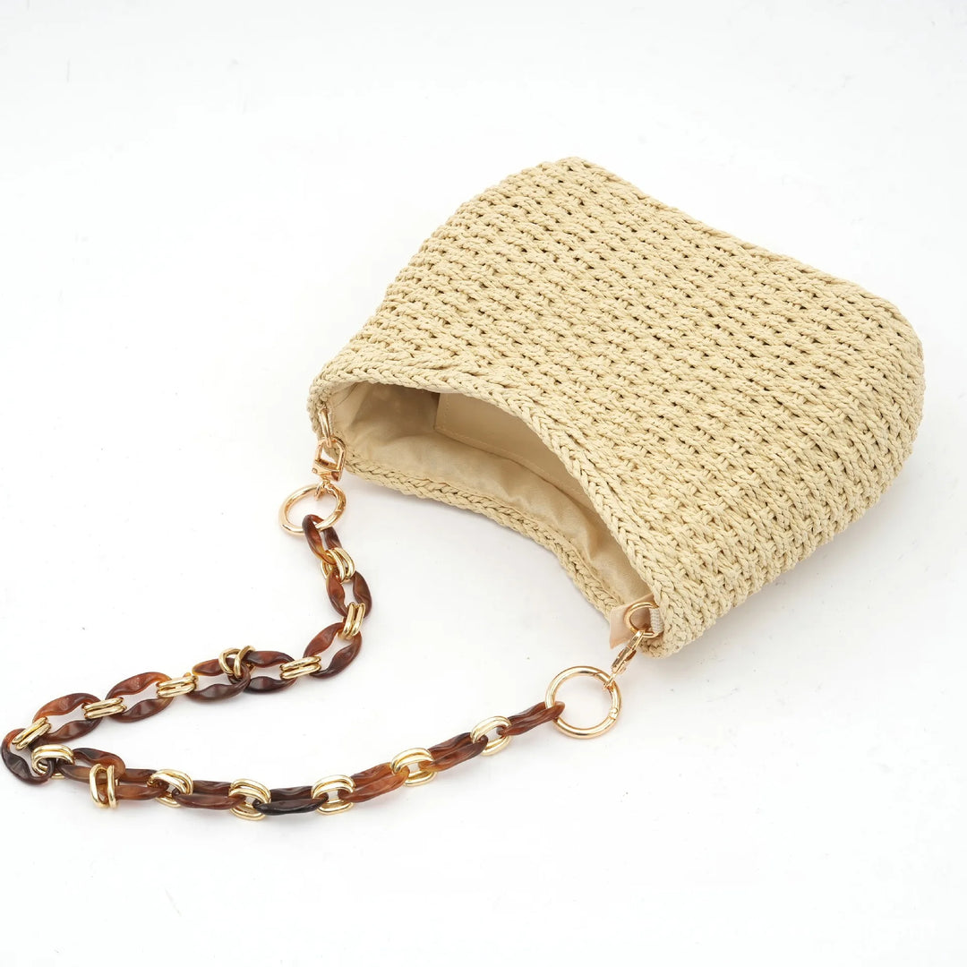 CAMILLA - RETRO STRAW SUMMER BAG